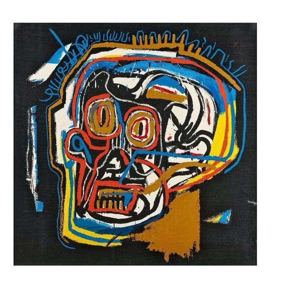 Rare Basquiat Skull Jacket | Men’s S/M | Women's M/L Artwear Collectible - Picture 5 of 14